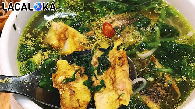 Bánh đa cá rô - Màu sắc bắt mắt, hấp dẫn