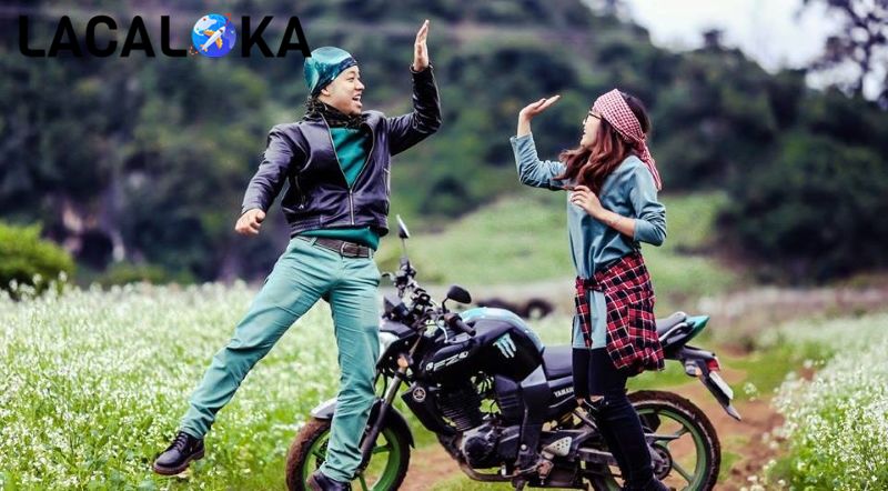 Xe máy là phương tiện vô cùng phù hợp để di chuyển khi đi du lịch Hà Giang