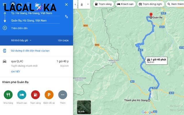 Lộ trình di chuyển khi đi du lịch Quản Bạ Hà Giang