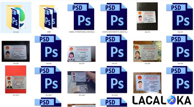 Phôi Photoshop Căn cước công dân