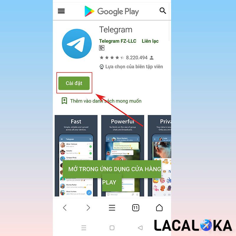Tải ứng dụng telegram là bước đầu tiên để đăng ký tài khoản