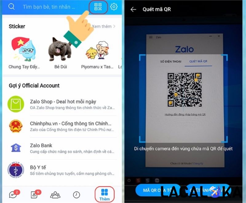 Chỉ mất vài giây quét mã QR là bạn đã đăng nhập zalo thành công