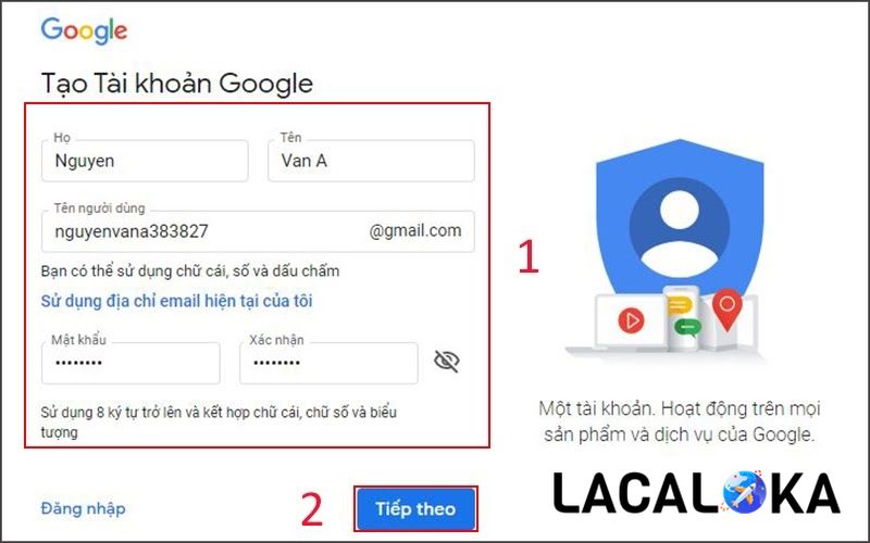 Người dùng cần cung cấp chính xác, đầy đủ các thông tin yêu cầu