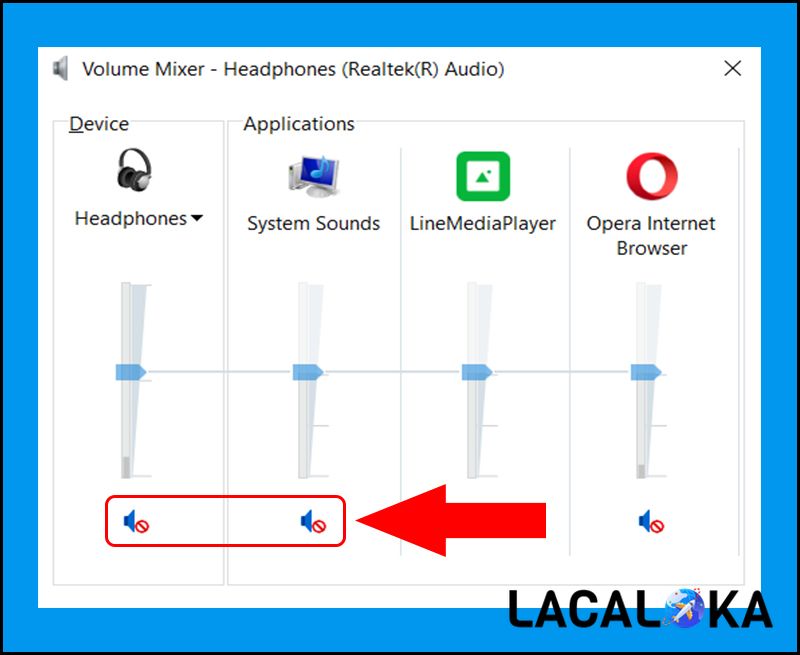 Bạn hãy kiểm tra mục “Volume Mixer” và “Device Usage” để khắc phục lỗi laptop không nhận tai nghe