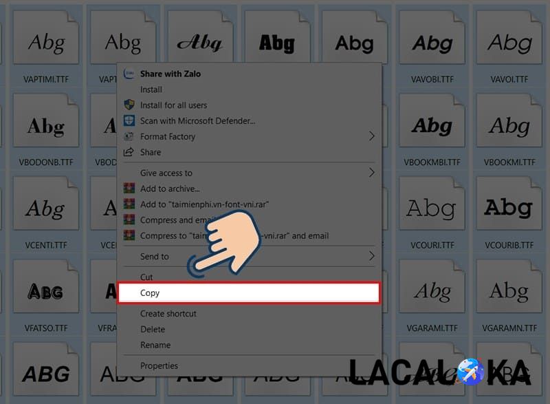 Thao tác download font VNI-Times về máy tính vô cùng đơn giản
