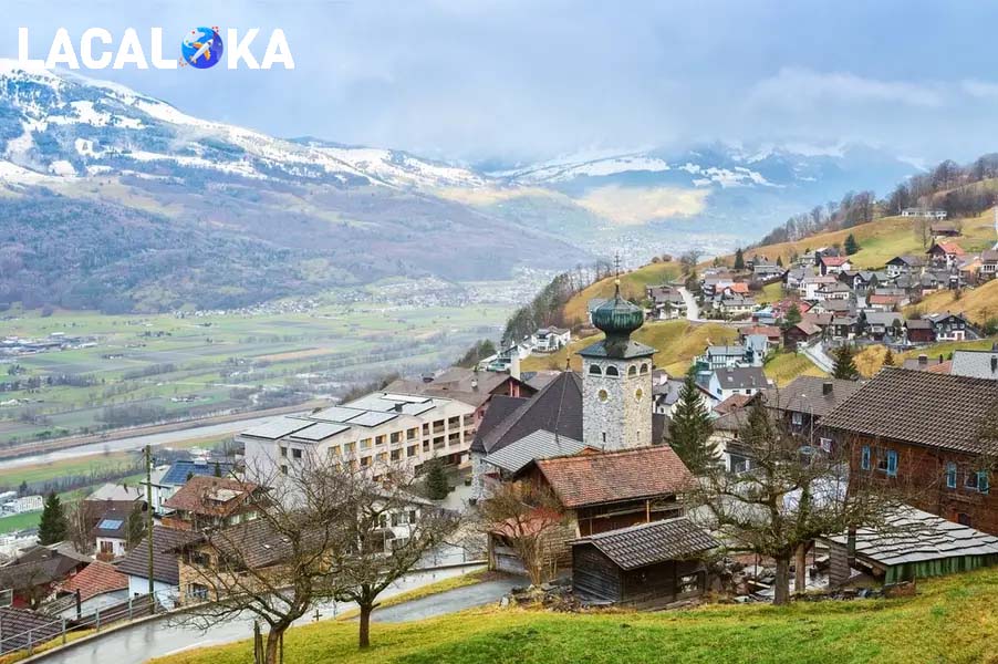 Cảnh quan Liechtenstein với núi non hùng vĩ nằm trong các khu vực du lịch ít phát triển