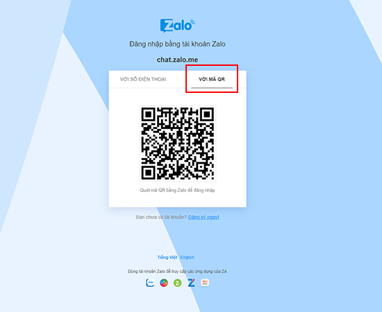 Cách Đăng Nhập Chat.zalo.me Bằng Mã QR